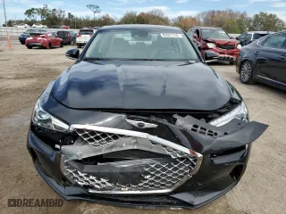 2021 Genesis G70 2.0T with VIN KMTG64LA9MU076535, listed as a Copart auction lot 42027754 with 20,446 mi miles. Bid and sale history available at carsss.com. Image 5.