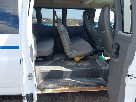 2017 Chevrolet Express Passenger LT with VIN 1GAZGPFF4H1242182, listed as a IAAI auction lot 42020122 with 51,100 mi miles. Bid and sale history available at carsss.com. Image 8.