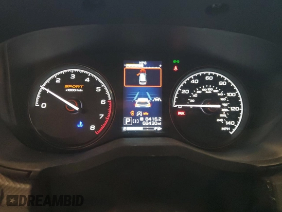 2019 Subaru Forester Sport with VIN JF2SKAPC5KH439855, listed as a Copart auction lot 54047755 with 68,430 mi miles and Salvage Title. Bid and sale history available at carsss.com. Image 9.