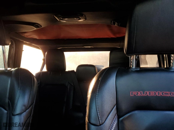 2019 Jeep Wrangler Unlimited Rubicon with VIN 1C4HJXFG0KW605813, listed as a Copart auction lot 41779355 with 77,764 mi miles and Salvage Title. Bid and sale history available at carsss.com. Image 10.