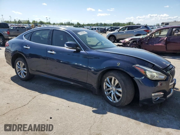 2015 Infiniti Q70 with VIN JN1BY1AR5FM561805, listed as a Copart auction lot 57892685 with 208,526 mi miles and Salvage title. Bid and sale history available at DreamBid. Image 4.