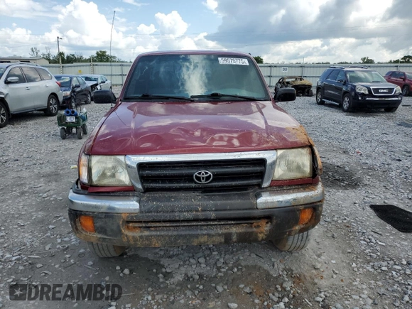 1999 Toyota Tacoma PreRunner with VIN 4TASN92N2XZ463119, listed as a Copart auction lot 59575775 with 172,223 mi miles and Salvage title. Bid and sale history available at DreamBid. Image 5.
