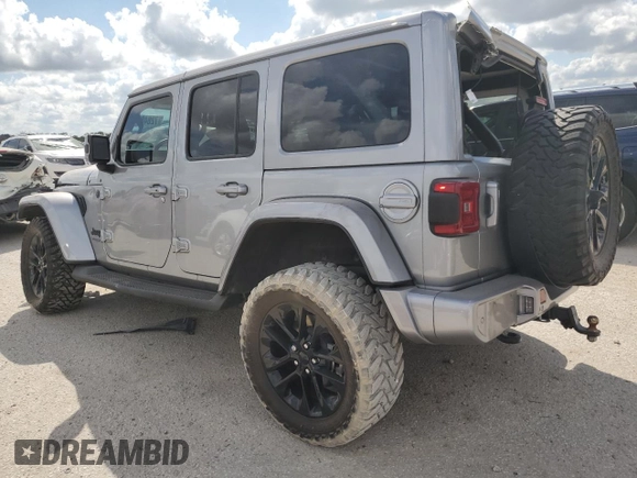 2021 Jeep Wrangler Unlimited Sahara High Altitude с VIN 1C4HJXEG2MW620527, выставлен на аукционе Copart как лот 72848894 с пробегом 65 598 миль миль и Списание • Salvage title. История ставок и продаж доступна на DreamBid. Изображение 2.