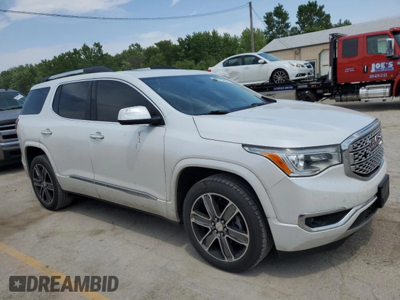 2017 GMC Acadia Denali with VIN 1GKKNXLSXHZ178316, listed as a Copart auction lot 58015355 with 166,540 mi miles and Salvage title. Bid and sale history available at DreamBid. Image 4.