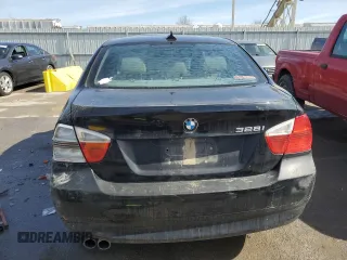 2007 BMW 3 Series 328i with VIN WBAVA37557NL12699, listed as a Copart auction lot 46258735 with 173,338 mi miles and Salvage title. Bid and sale history available at DreamBid. Image 6.
