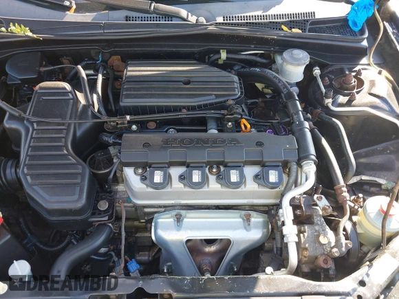 2005 Honda Civic LX with VIN 2HGES16565H590735, listed as a IAAI auction lot 37875308 with Not Provided miles and . Bid and sale history available at DreamBid. Image 10.