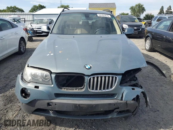 2010 BMW X3 xDrive30i with VIN WBXPC9C49AWJ34628, listed as a Copart auction lot 53161415 with 174,174 mi miles and Salvage Title. Bid and sale history available at DreamBid. Image 5.