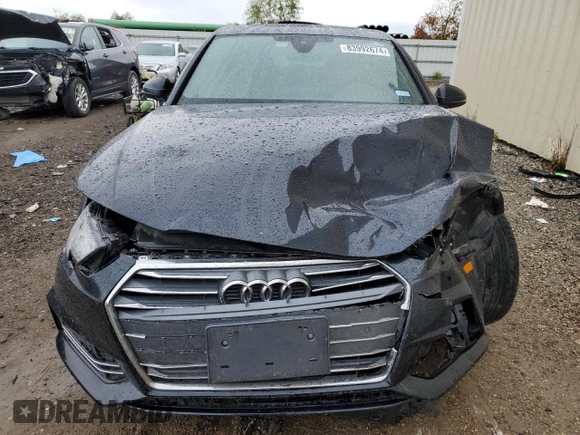 2017 Audi A4 Premium Plus with VIN WAULNAF47HN041641, listed as a Copart auction lot 83992674 with 0 mi miles and Salvage Title. Bid and sale history available at carsss.com. Image 5.