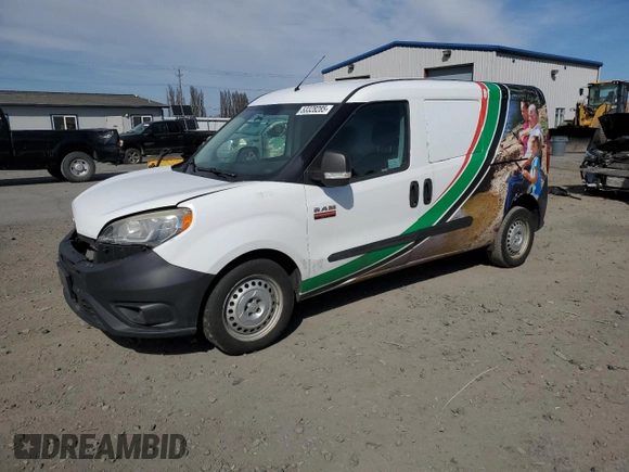 2017 Ram ProMaster City Cargo Tradesman z VIN ZFBERFAB1H6D93665, wystawiony jako Copart lot #53328285 z przebiegiem 157 559 mil mil oraz Czysty tytuł • Clean title. Historia ofert i sprzedaży dostępna na DreamBid. Obrazek 1.