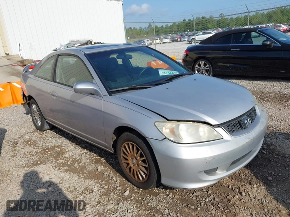 2005 Honda Civic Cpe EX with VIN 1HGEM22925L014751, listed as a IAAI auction lot 42122519 with 207,038 mi miles. Bid and sale history available at carsss.com. Image 1.