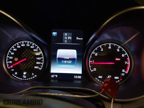 2016 Mercedes-Benz C 450 AMG with VIN 55SWF6EB9GU111727, listed as a IAAI auction lot 42157611 with 118,152 mi miles and . Bid and sale history available at DreamBid. Image 7.
