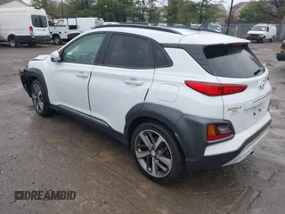 2018 Hyundai Kona Limited with VIN KM8K33A52JU174184, listed as a IAAI auction lot 41979223 with 76,306 mi miles. Bid and sale history available at carsss.com. Image 3.
