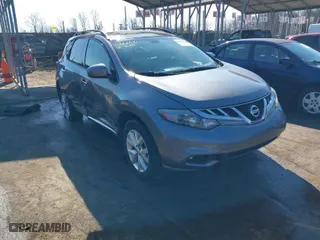 2013 Nissan Murano S with VIN JN8AZ1MW4DW306379, listed as a IAAI auction lot 41662640 with 102,863 mi miles. Bid and sale history available at carsss.com. Image 1.