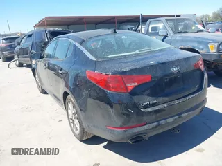 2013 Kia Optima LX with VIN 5XXGM4A75DG149949, listed as a IAAI auction lot 41847004 with 335,621 mi miles. Bid and sale history available at carsss.com. Image 3.
