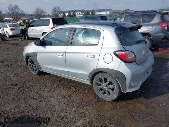 2023 Mitsubishi Mirage Black Edition с VIN ML32AWHJ7PH000985, выставлен на аукционе IAAI как лот 41715630 с пробегом 33 582 миль миль и . История ставок и продаж доступна на DreamBid. Изображение 3.
