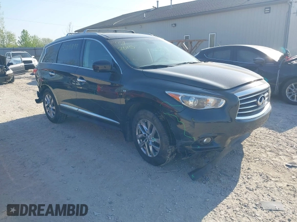 2015 Infiniti QX60 with VIN 5N1AL0MM8FC505909, listed as a IAAI auction lot 42091899 with 120,700 mi miles and . Bid and sale history available at DreamBid. Image 1.
