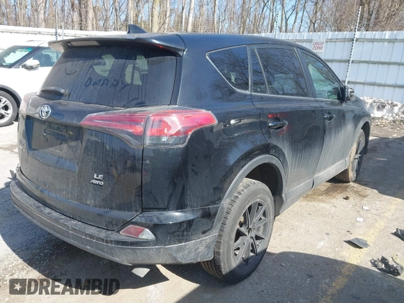 2017 Toyota RAV4 LE with VIN 2T3BFREV8HW630730, listed as a IAAI auction lot 41776176 with Not provided miles and . Bid and sale history available at DreamBid. Image 4.