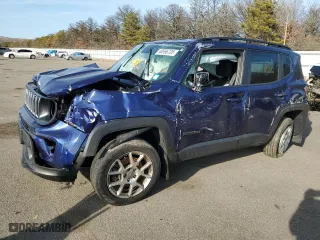 2020 Jeep Renegade Latitude with VIN ZACNJBBB5LPL73219, listed as a Copart auction lot 48596735 with 36,857 mi miles and Salvage Title. Bid and sale history available at carsss.com. Image 1.