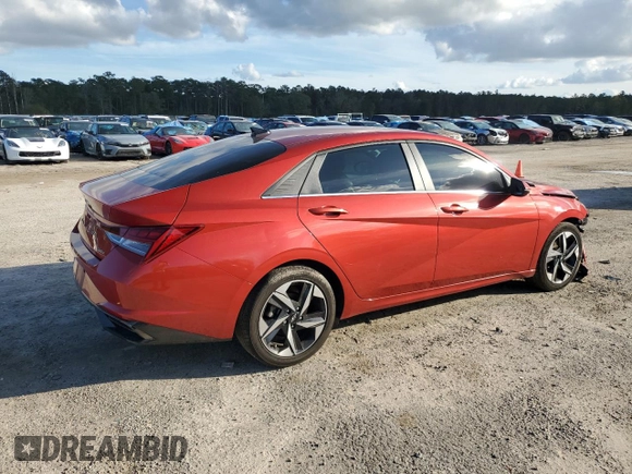 2021 Hyundai Elantra Limited with VIN KMHLP4AG2MU150603, listed as a Copart auction lot 79823994 with 48,899 mi miles and Salvage Title. Bid and sale history available at DreamBid. Image 3.