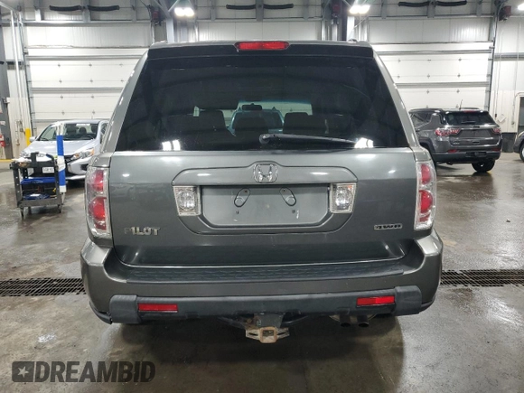 2008 Honda Pilot SE with VIN 5FNYF18398B047689, listed as a Copart auction lot 53529555 with 145,353 mi miles and Salvage Title. Bid and sale history available at DreamBid. Image 6.