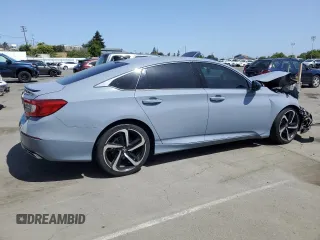 2021 Honda Accord Sport with VIN 1HGCV1F36MA122661, listed as a Copart auction lot 59363855 with 51,445 mi miles and Salvage title. Bid and sale history available at DreamBid. Image 3.