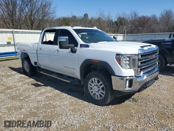 2020 GMC Sierra 2500HD SLT z VIN 1GT49NEY3LF132884, wystawiony jako Copart lot #45760305 z przebiegiem Nie podano mil oraz Szkoda całkowita • Salvage title. Historia ofert i sprzedaży dostępna na DreamBid. Obrazek 4.