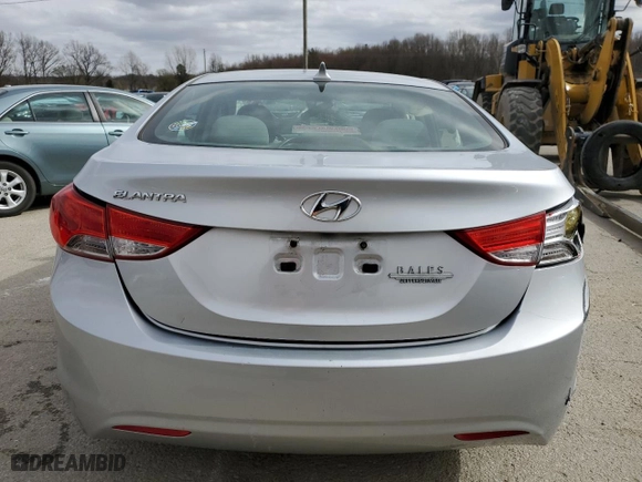 2012 Hyundai Elantra GLS PZEV with VIN 5NPDH4AE5CH095450, listed as a Copart auction lot 49721225 with 169,665 mi miles and Salvage Title. Bid and sale history available at carsss.com. Image 6.