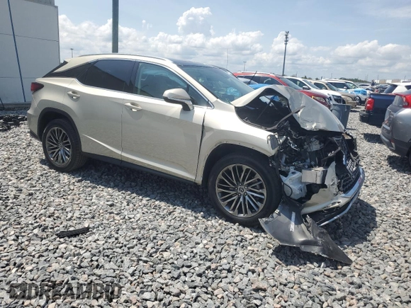 2021 Lexus RX 350 with VIN 2T2JZMAA9MC183642, listed as a Copart auction lot 61768375 with 37,629 mi miles and Salvage title. Bid and sale history available at DreamBid. Image 4.