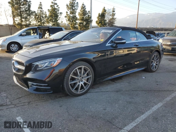2019 Mercedes-Benz S-Class S 560 with VIN WDDXK8DB3KA039638, listed as a Copart auction lot 45003335 with 15,955 mi miles and Salvage Title. Bid and sale history available at carsss.com. Image 1.