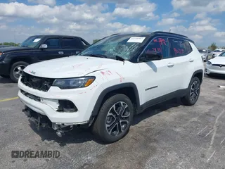 2023 Jeep Compass (RED) Edition with VIN 3C4NJDCN9PT564826, listed as a IAAI auction lot 41779307 with 52,344 mi miles and . Bid and sale history available at carsss.com. Image 19.