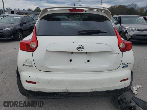 2013 Nissan Juke SL with VIN JN8AF5MV7DT205541, listed as a Copart auction lot 80142404 with 155,487 mi miles and Clean Title. Bid and sale history available at carsss.com. Image 6.