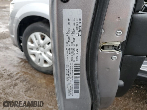 2018 Dodge Journey SE with VIN 3C4PDCAB0JT496779, listed as a Copart auction lot 46481655 with 58,045 mi miles and Salvage Title. Bid and sale history available at carsss.com. Image 13.