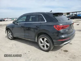 2019 Audi Q3 Premium with VIN WA1AECF32K1087187, listed as a Copart auction lot 46514835 with 49,866 mi miles and Salvage Title. Bid and sale history available at carsss.com. Image 2.