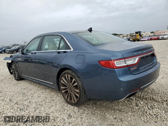 2018 Lincoln Continental Reserve with VIN 1LN6L9NP0J5606281, listed as a Copart auction lot 89105885 with 56,781 mi miles and Salvage Title. Bid and sale history available at carsss.com. Image 2.