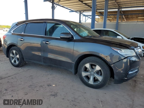 2014 Acura MDX z VIN 5FRYD4H24EB028833, wystawiony jako Copart lot #54257205 z przebiegiem 100 103 mil mil oraz Szkoda całkowita • Salvage title. Historia ofert i sprzedaży dostępna na DreamBid. Obrazek 4.