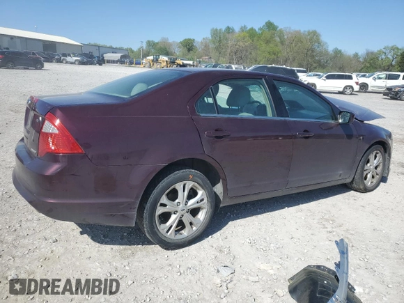 2012 Ford Fusion SE with VIN 3FAHP0HG6CR270876, listed as a Copart auction lot 52170205 with Not Provided miles and Clean Title. Bid and sale history available at DreamBid. Image 3.