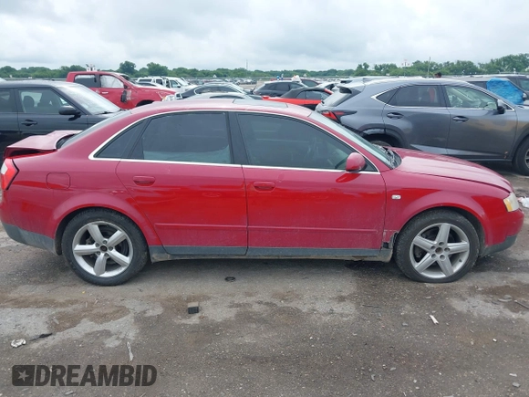 2003 Audi A4 3.0L with VIN WAULT68E23A254280, listed as a IAAI auction lot 42492694 with Not provided miles and . Bid and sale history available at DreamBid. Image 13.