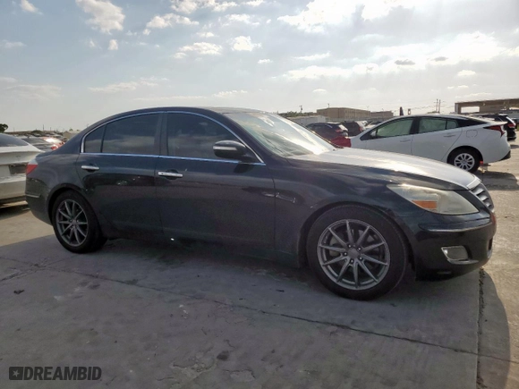 2010 Hyundai Genesis with VIN KMHGC4DEXAU109400, listed as a Copart auction lot 49729845 with 156,529 mi miles and Salvage Title. Bid and sale history available at carsss.com. Image 4.