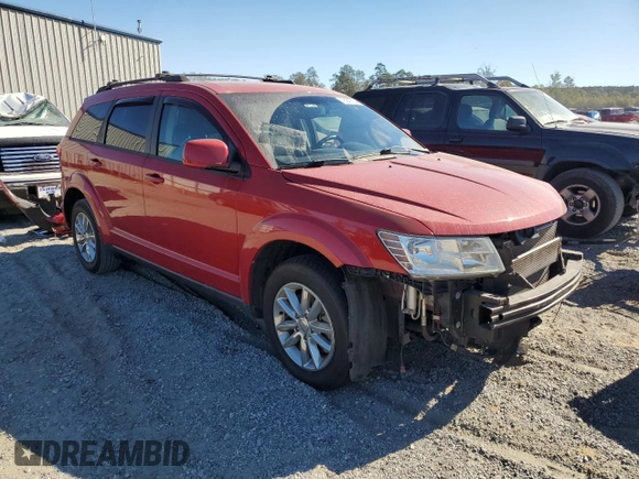 2015 Dodge Journey SXT with VIN 3C4PDCCG3FT751795, listed as a Copart auction lot 76947054 with Not provided miles and Salvage title. Bid and sale history available at DreamBid. Image 4.