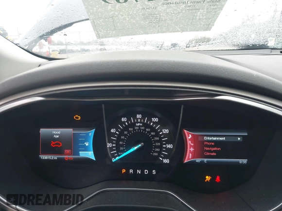 2014 Ford Fusion SE with VIN 3FA6P0H97ER282627, listed as a IAAI auction lot 41931789 with 133,815 mi miles and . Bid and sale history available at carsss.com. Image 7.