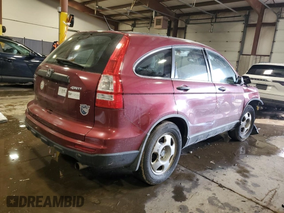 2011 Honda CR-V LX with VIN 5J6RE4H31BL079642, listed as a Copart auction lot 86537524 with 164,225 mi miles and Salvage Title. Bid and sale history available at carsss.com. Image 3.
