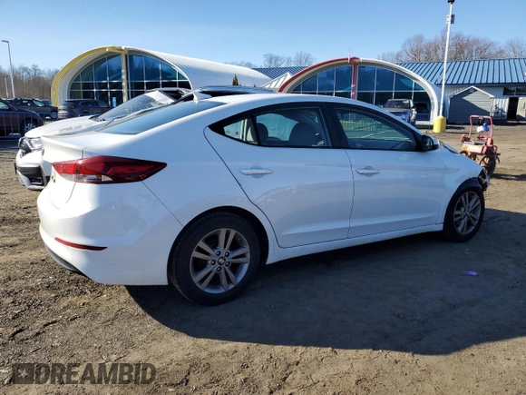 2017 Hyundai Elantra Limited with VIN 5NPD84LF8HH155931, listed as a Copart auction lot 48143025 with 95,254 mi miles and Salvage Title. Bid and sale history available at DreamBid. Image 3.