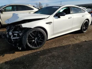2019 Mercedes-Benz AMG GT with VIN WDD7X6BB3KA008494, listed as a Copart auction lot 83792794 with 58,980 mi miles and Salvage Title. Bid and sale history available at carsss.com. Image 1.