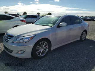 2013 Hyundai Genesis 3.8L with VIN KMHGC4DD0DU231517, listed as a Copart auction lot 74777994 with 129,206 mi miles and Non Repairable. Bid and sale history available at carsss.com. Image 1.
