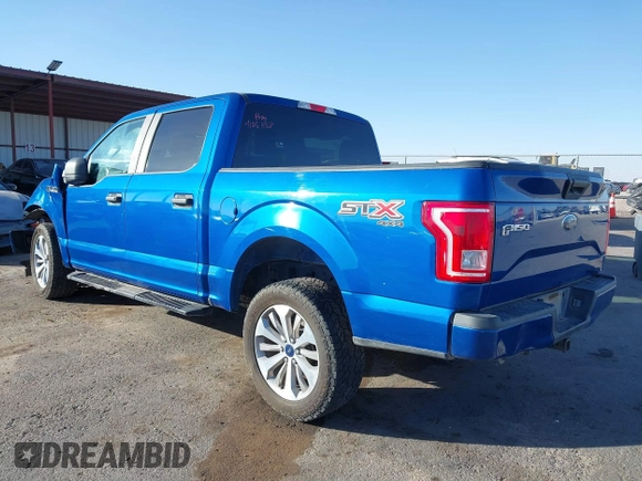 2017 Ford F-150 XL with VIN 1FTEW1EF6HKE12236, listed as a IAAI auction lot 41351158 with 167,433 mi miles. Bid and sale history available at carsss.com. Image 3.