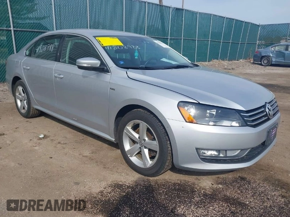 2015 Volkswagen Passat S with VIN 1VWAS7A33FC112747, listed as a IAAI auction lot 41808988 with 170,381 mi miles and . Bid and sale history available at DreamBid. Image 1.