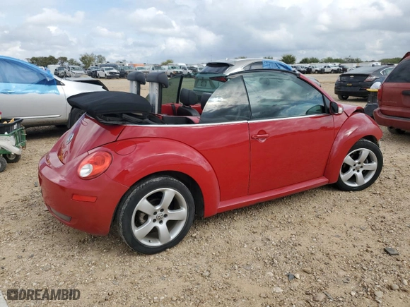 2006 Volkswagen New Beetle Convertible with VIN 3VWSF31Y96M304976, listed as a Copart auction lot 80003964 with 71,342 mi miles and Salvage Title. Bid and sale history available at carsss.com. Image 3.
