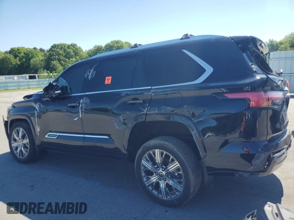 2024 Toyota Sequoia SR5 with VIN 7SVAAABAXRX028072, listed as a Copart auction lot 56857084 with 0 mi miles and Salvage Title. Bid and sale history available at carsss.com. Image 2.