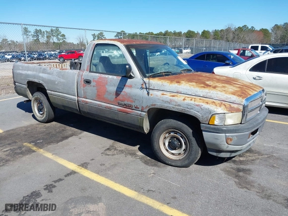 1996 Dodge Ram 1500 with VIN 1B7HC16Y9TS611215, listed as a IAAI auction lot 41621295 with 167,373 mi miles. Bid and sale history available at carsss.com. Image 1.