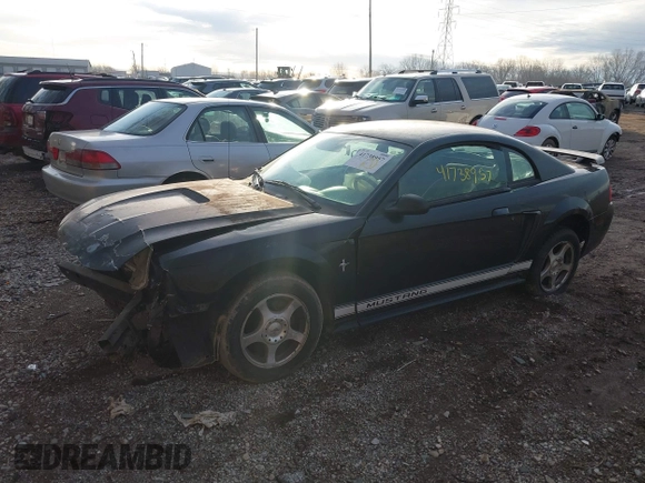 2002 Ford Mustang Standard with VIN 1FAFP404X2F202883, listed as a IAAI auction lot 41738957 with 222,390 mi miles. Bid and sale history available at carsss.com. Image 2.